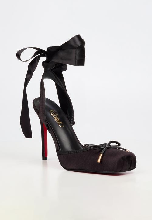 Miss Black - Adina 1 closed toe ankle strap - black