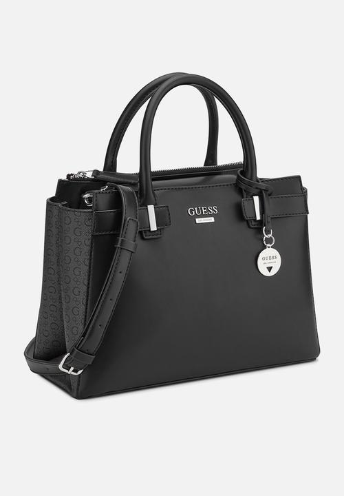 GUESS - Reena Satchel Bag- Black