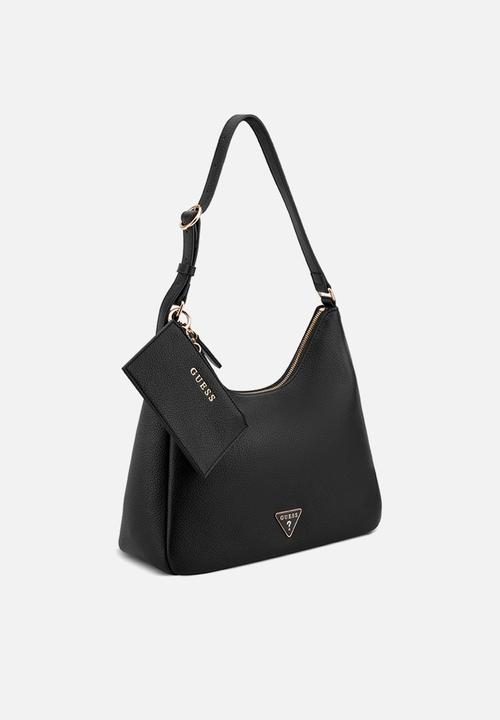 GUESS - Wells Shoulder Satchel Bag - Black