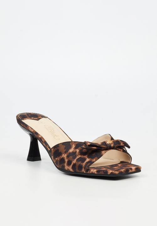 Miss Black - Eldora 1 open toe mule - leopard