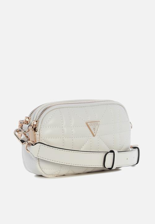 GUESS - Edita Mini Camera Bag- Bone