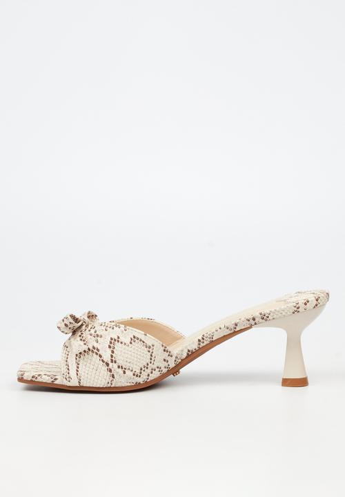 Miss Black - Eldora 1 open toe mule - snake