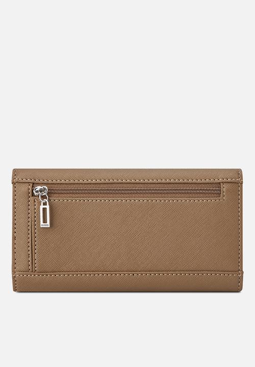GUESS - Remy Sling Slim Clutch Bag- Cocoa