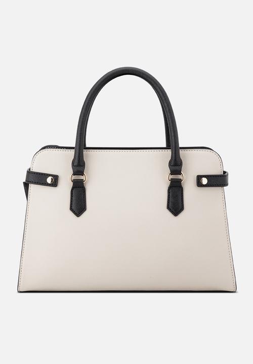 GUESS - Rosie Satchel Bag - Stone Multi