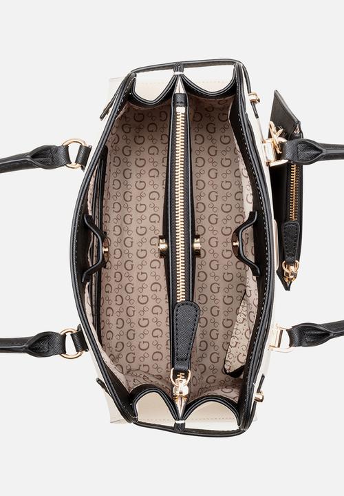 GUESS - Rosie Satchel Bag - Stone Multi