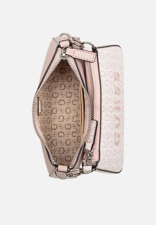 GUESS - Holly Mini Crossbody Top Zip Bag- Dusty Mauve