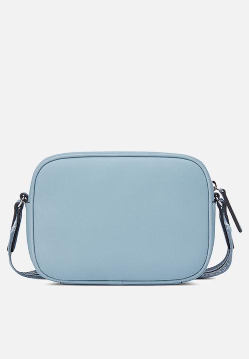 GUESS - Joella Mini Dbl Zip Crossbody Bag- Blue Haze