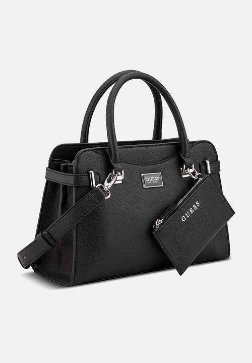 GUESS - Rosie Satchel Bag- Black