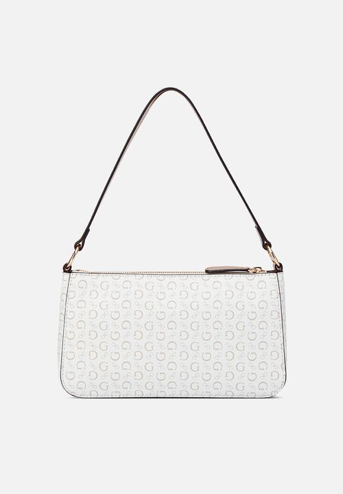 GUESS - Isabella Mini Shoulder Bag- White