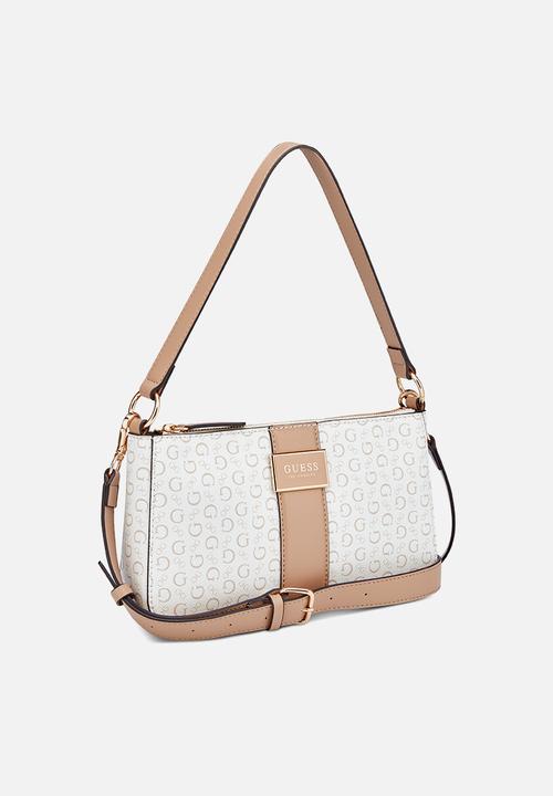 GUESS - Isabella Mini Shoulder Bag- White