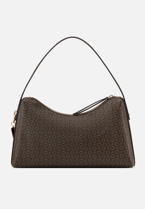 GUESS - Jasmin Shoulder Bag- Brown