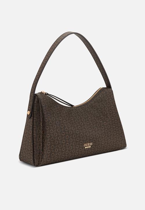 GUESS - Jasmin Shoulder Bag- Brown