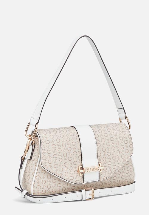 GUESS - Erika Flap Crossbody Bag- White