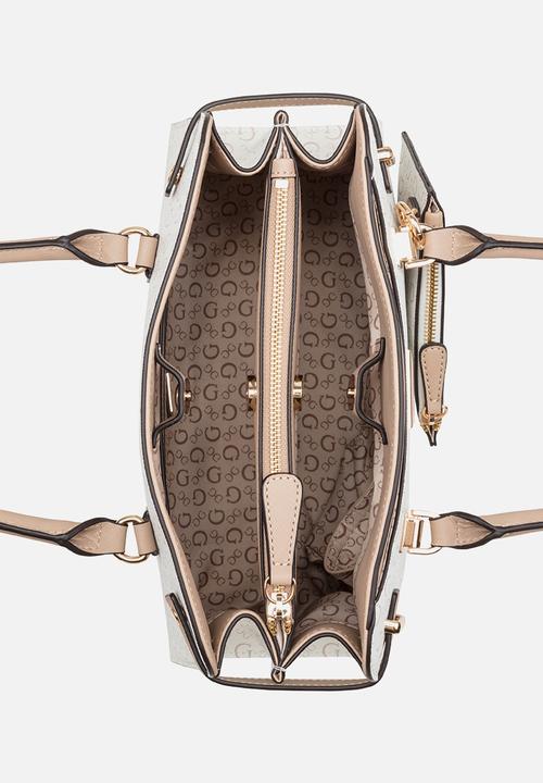 GUESS - Rosie Satchel Bag- White