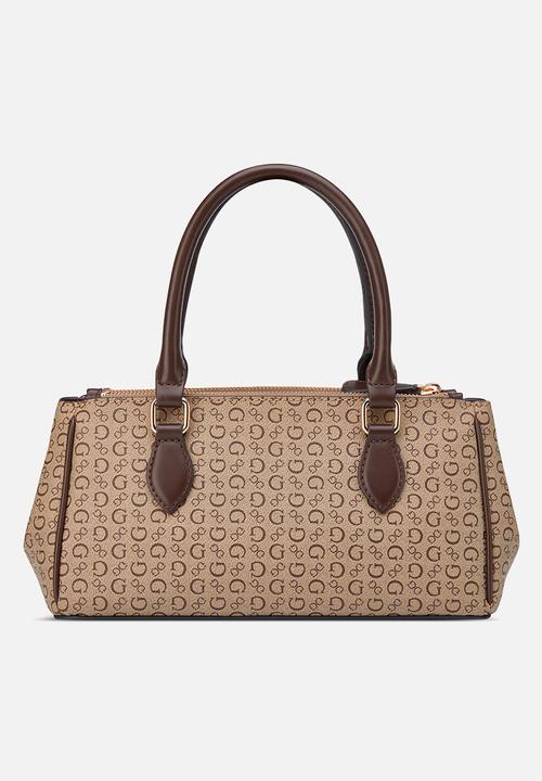 GUESS - Claudia Satchel Bag- Walnut