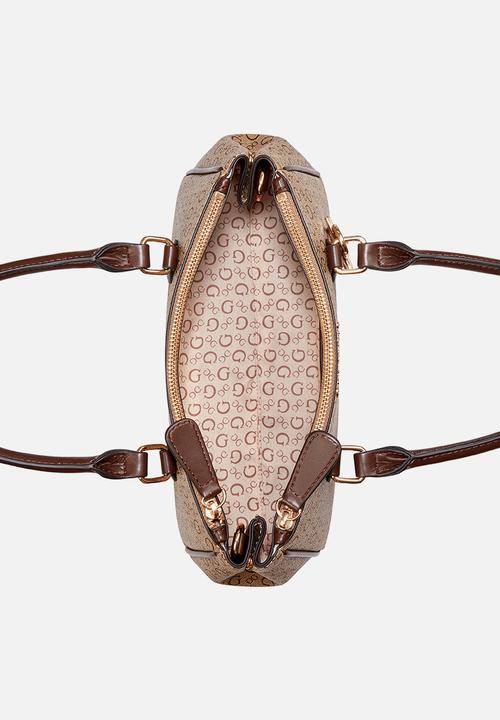 GUESS - Claudia Satchel Bag- Walnut