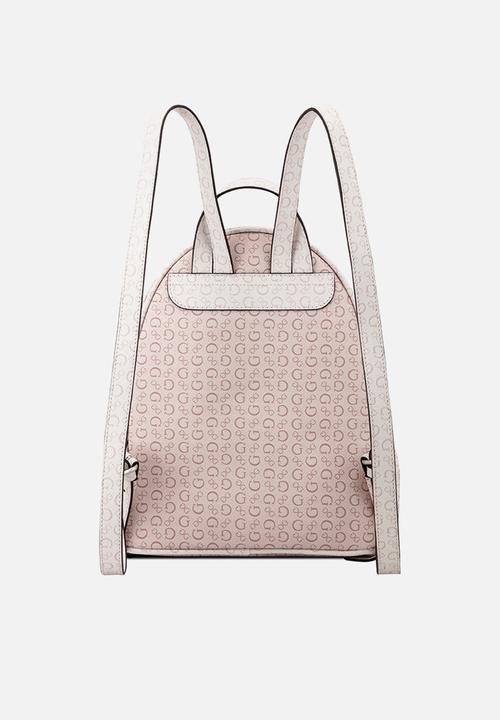 GUESS - Jillian Backpack Bag- Light Rose Multi