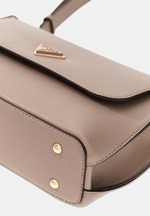 GUESS - Meridian Flap Crossbody Bag-Dark Taupe