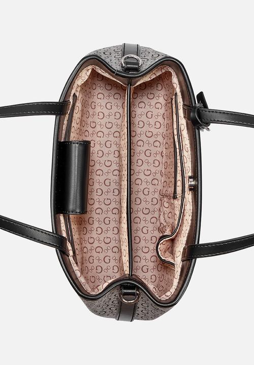 GUESS - Angelica Satchel Bag-  Black