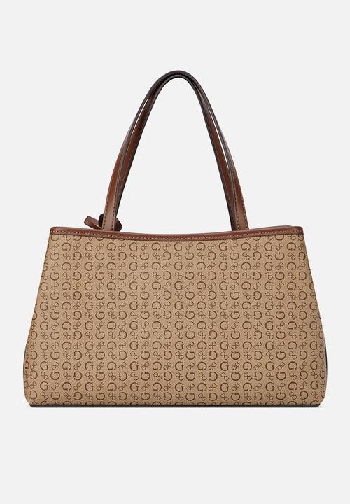 GUESS - Angelica Satchel Bag- Walnut