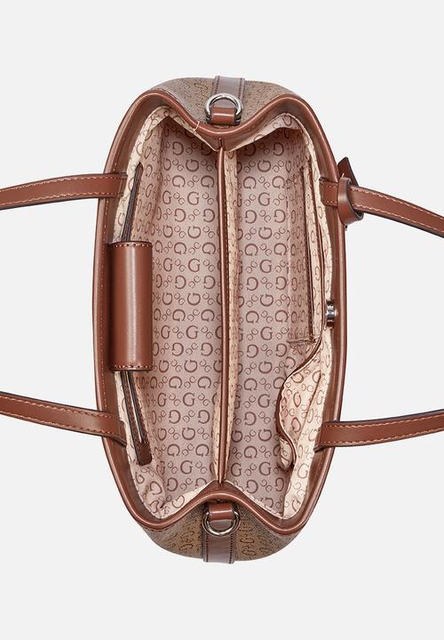 GUESS - Angelica Satchel Bag- Walnut