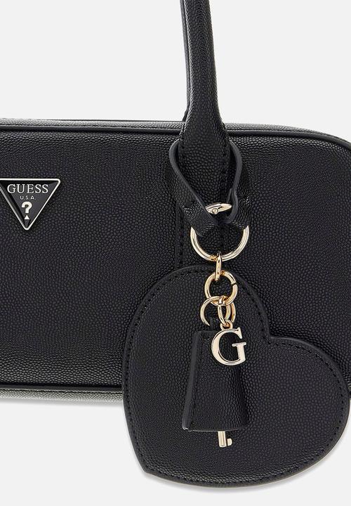 GUESS - Isabel Small Shoulder Satchel Bag-Black