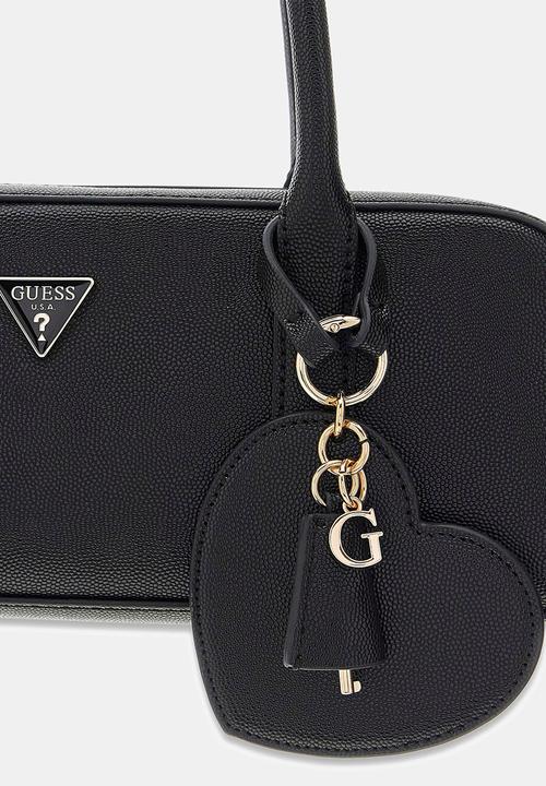 GUESS - Isabel Small Shoulder Satchel Bag-Black