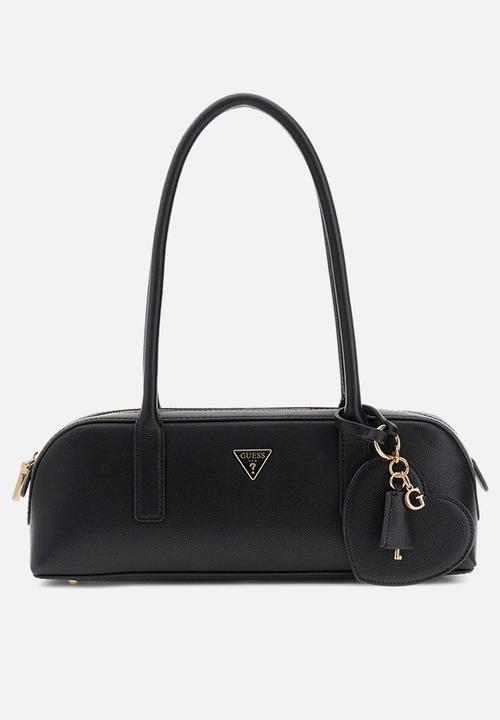 GUESS - Isabel Small Shoulder Satchel Bag-Black
