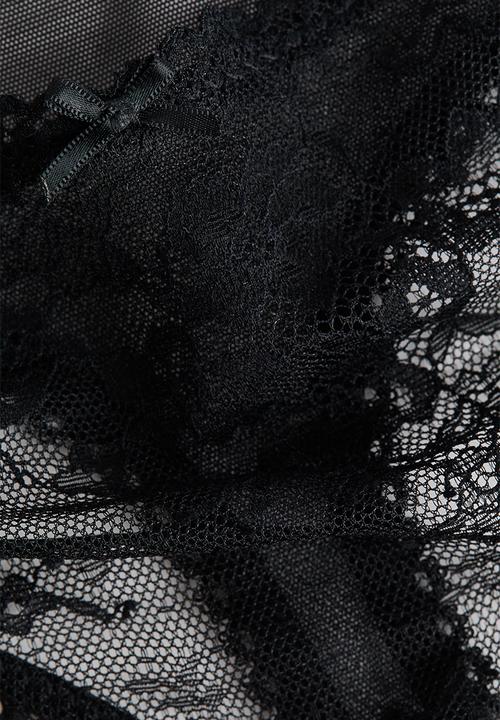 H&M - 2-Pack lace thong briefs - black