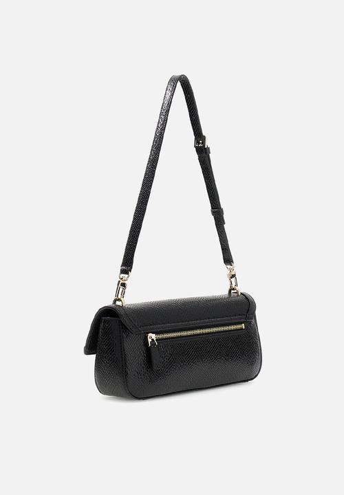 GUESS - Dovie Flap Shoulder Bag - Black