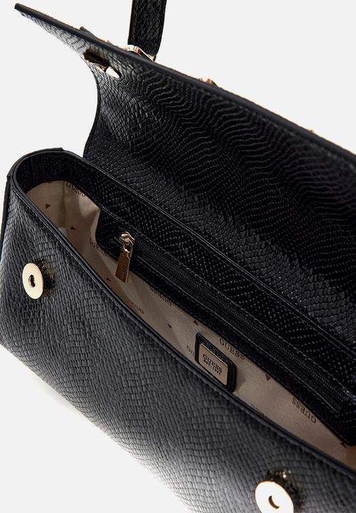 GUESS - Dovie Flap Shoulder Bag - Black