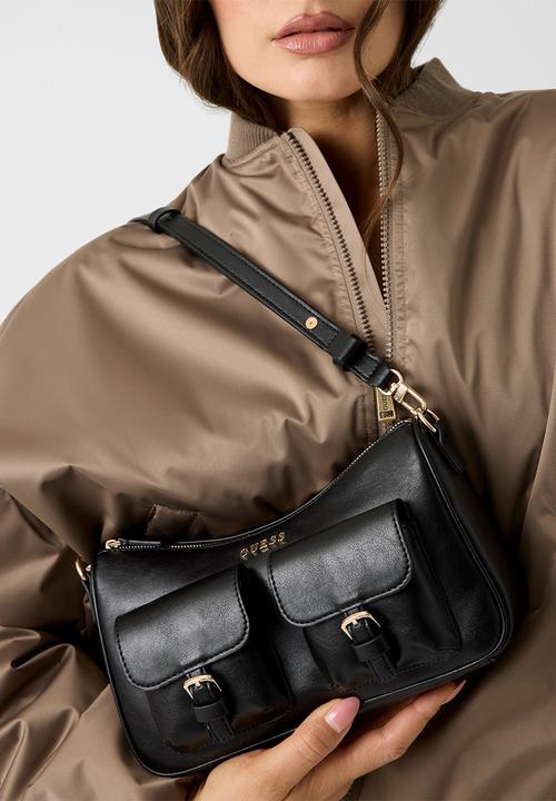 GUESS - Kassie Convertible Shoulder Bag-Black