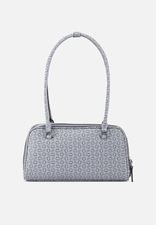 GUESS - Carla Shoulder Satchel Bag- Denim