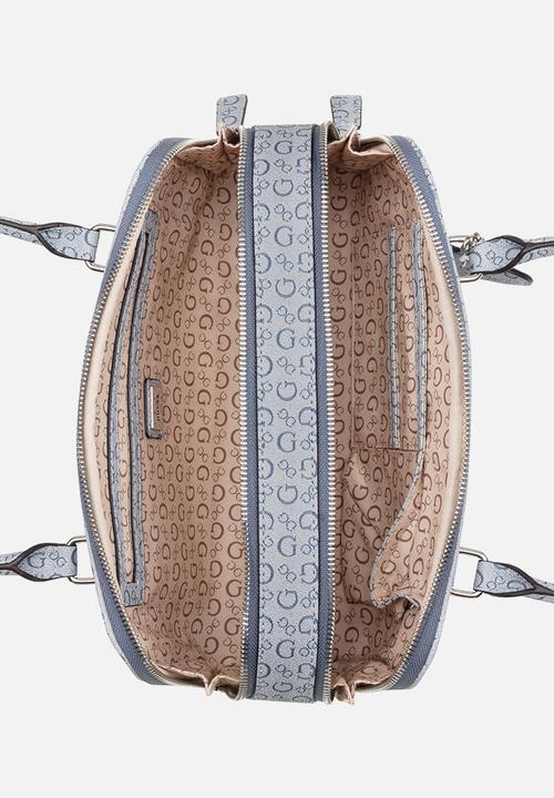 GUESS - Carla Shoulder Satchel Bag- Denim