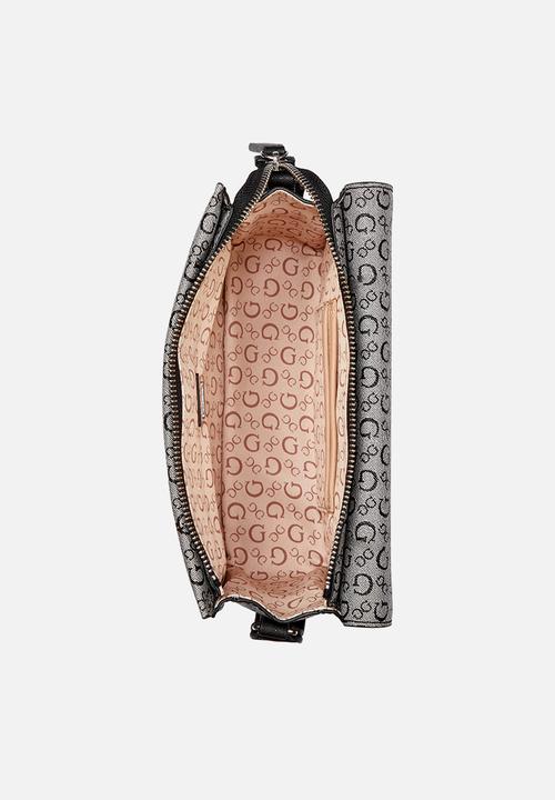 GUESS - Burnaby Mini Crossbody Flap Bag- Black