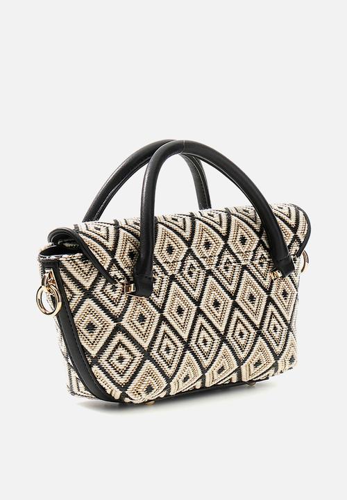 GUESS - Sophia Mini Satchel Bag-Black