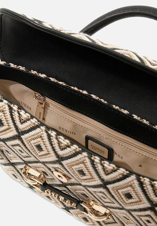 GUESS - Sophia Mini Satchel Bag-Black