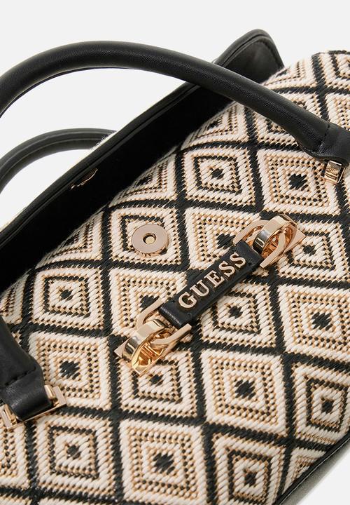 GUESS - Sophia Mini Satchel Bag-Black