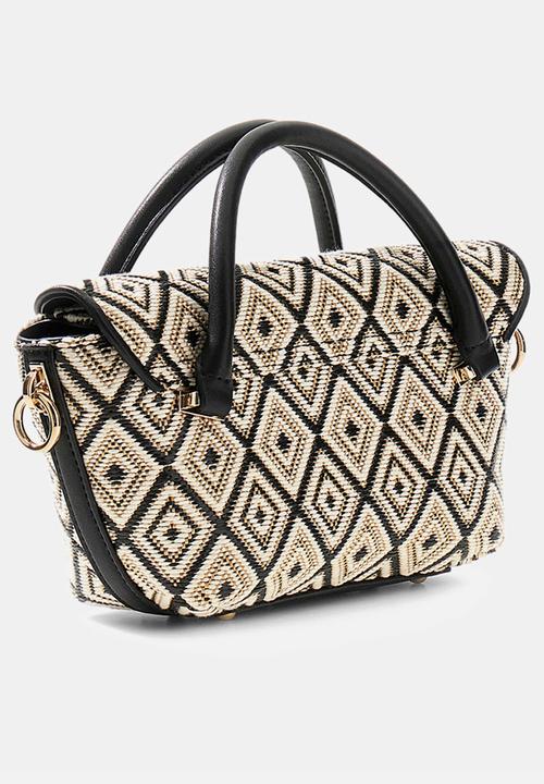 GUESS - Sophia Mini Satchel Bag-Black