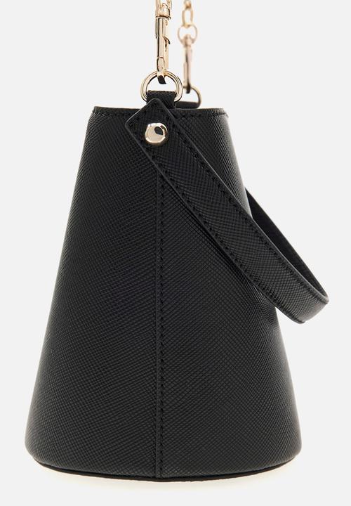 GUESS - Patsie Top Handle Bucket Bag- Black