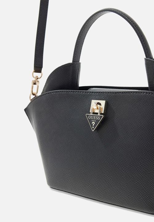 GUESS - Patsie Top Handle Bucket Bag- Black
