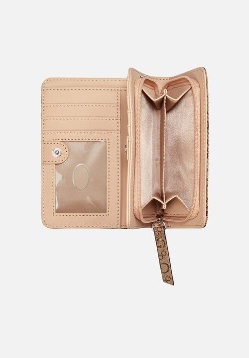 GUESS - Remy Sling French Wallet Bag- Walnut