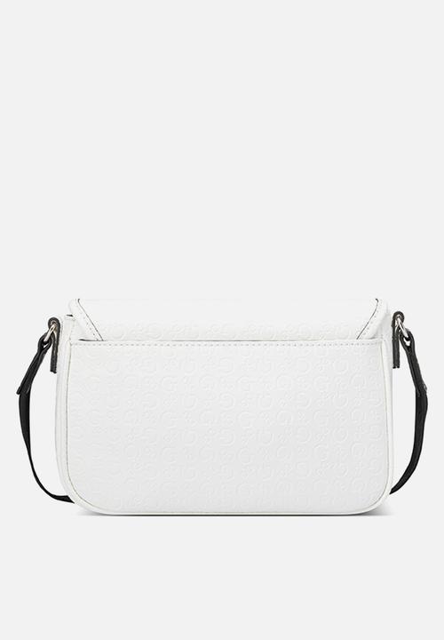 GUESS - Viviette Mini Crossbody Flap Bag- White Multi