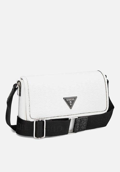 GUESS - Viviette Mini Crossbody Flap Bag- White Multi