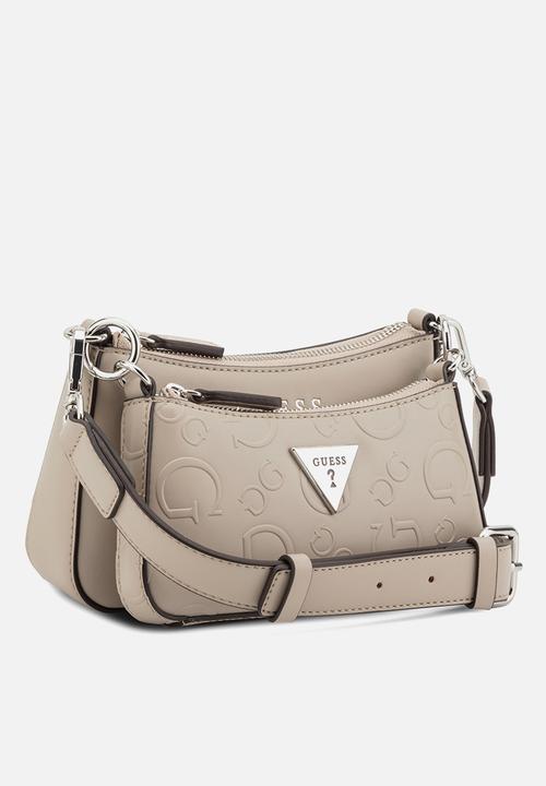 GUESS - Holly Mini Crossbody Top Zip Bag- Taupe
