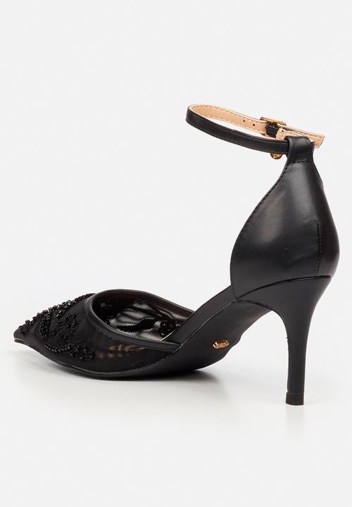 Miss Black - Rayna 1 closed toe ankle strap - black
