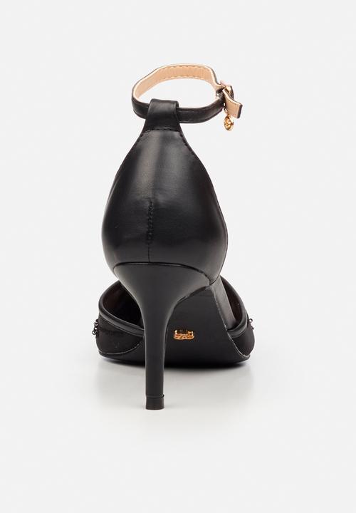 Miss Black - Rayna 1 closed toe ankle strap - black