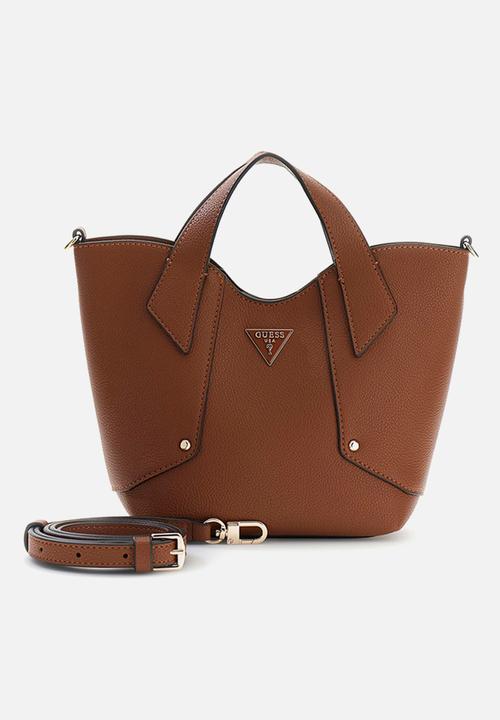 GUESS - Darcy Mini Tote Bag - Cognac
