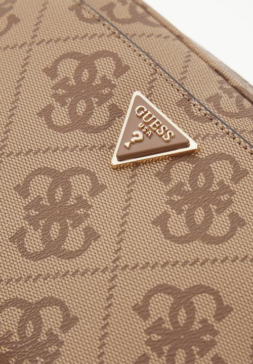 GUESS - Meridian Camera Bag-Latte Logo