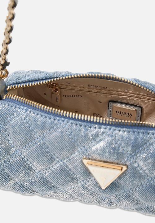 GUESS - Giully Mini Barrel Bag - Metallic Denim